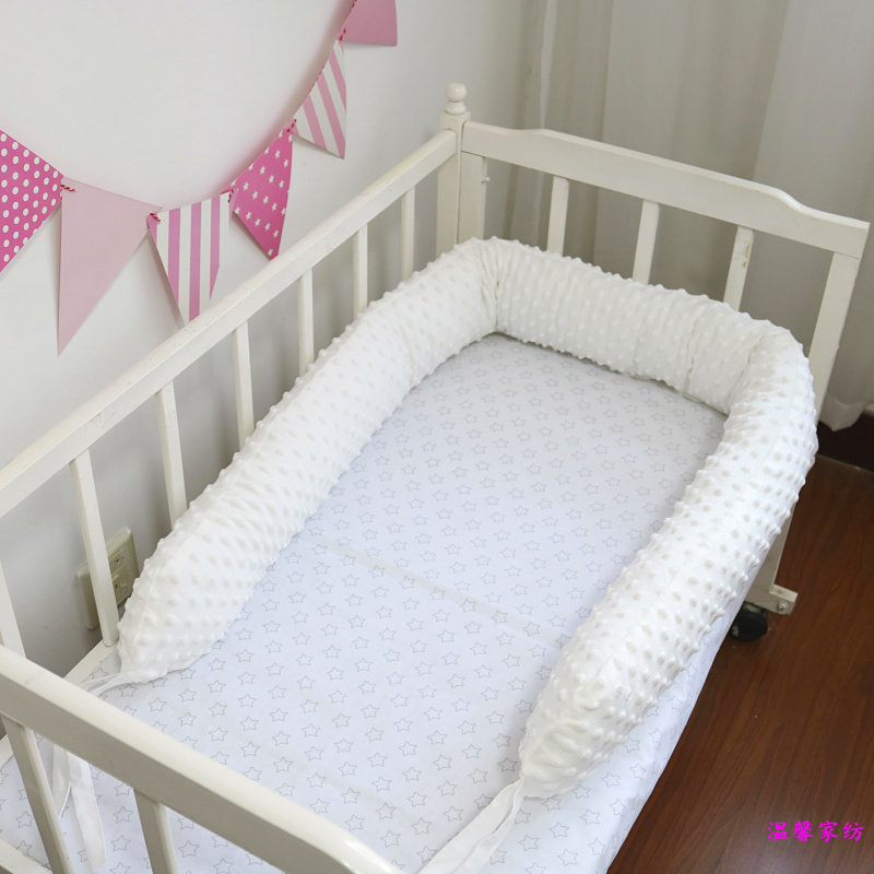 北欧纯棉斜纹豆豆绒婴儿儿童   床围 床护栏 床挡 一片式180厘米,婴童用品,床围/床靠,淘宝优惠券,粉丝福利购,淘宝优惠卷