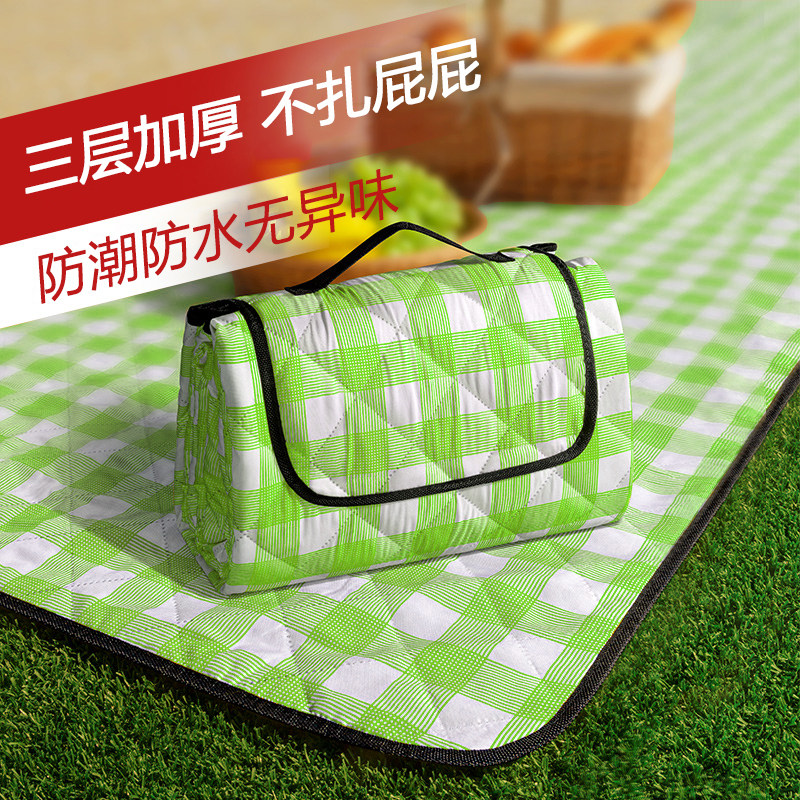 外出爬爬垫户外防潮加厚可折叠宝宝野餐垫婴儿爬行垫子地垫便携w