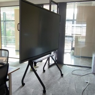 110寸电视机会议教学一体机大屏落地移动推车支架加厚加大R12