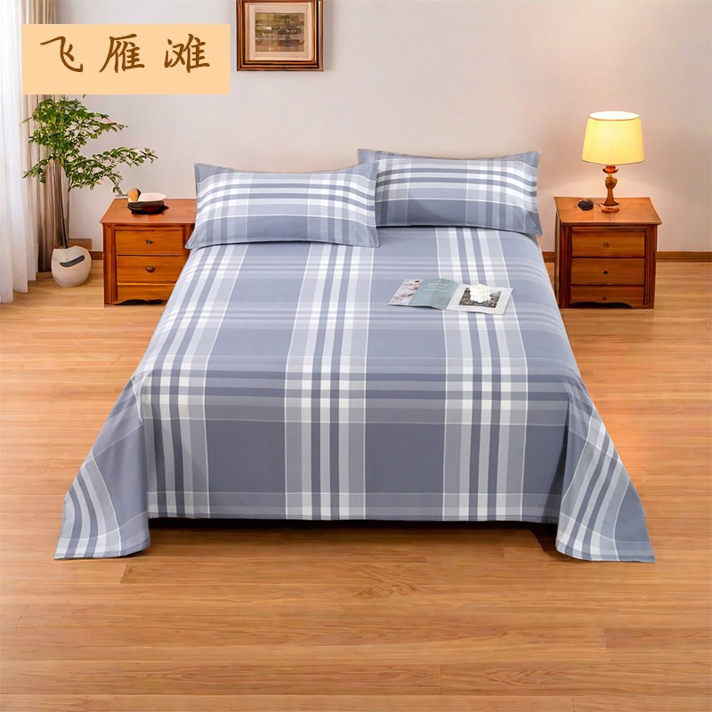 新品 a类母婴级纯棉老粗布床单单件加厚全棉被单睡单炕单三件套