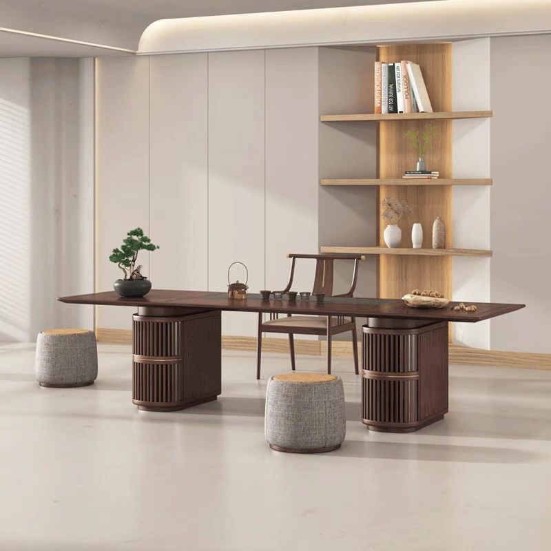 北美黑胡桃木茶桌椅组合现代新中式禅意茶室泡茶台办公室家用茶桌,住宅家具,家用茶台/茶桌,淘宝优惠券,粉丝福利购,淘宝优惠卷