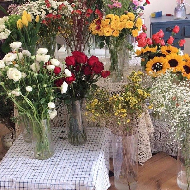 亚克力花瓶防摔PC透明玻璃直筒简约插摆件客厅水养马醉木高款落地,家居饰品,花瓶,淘宝优惠券,粉丝福利购,淘宝优惠卷