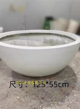 玻璃钢花盆户外花l箱商场庭院椭圆花钵商业大口径树脂组合花器定