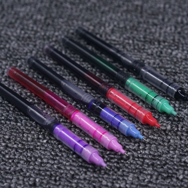 走珠君顺滑速干墨走珠笔芯D500直液式针管签字笔彩色替芯0.5图片