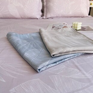 夏季100%竹纤维床单天然抗菌防螨加厚双人冷感可折叠凉席三件套