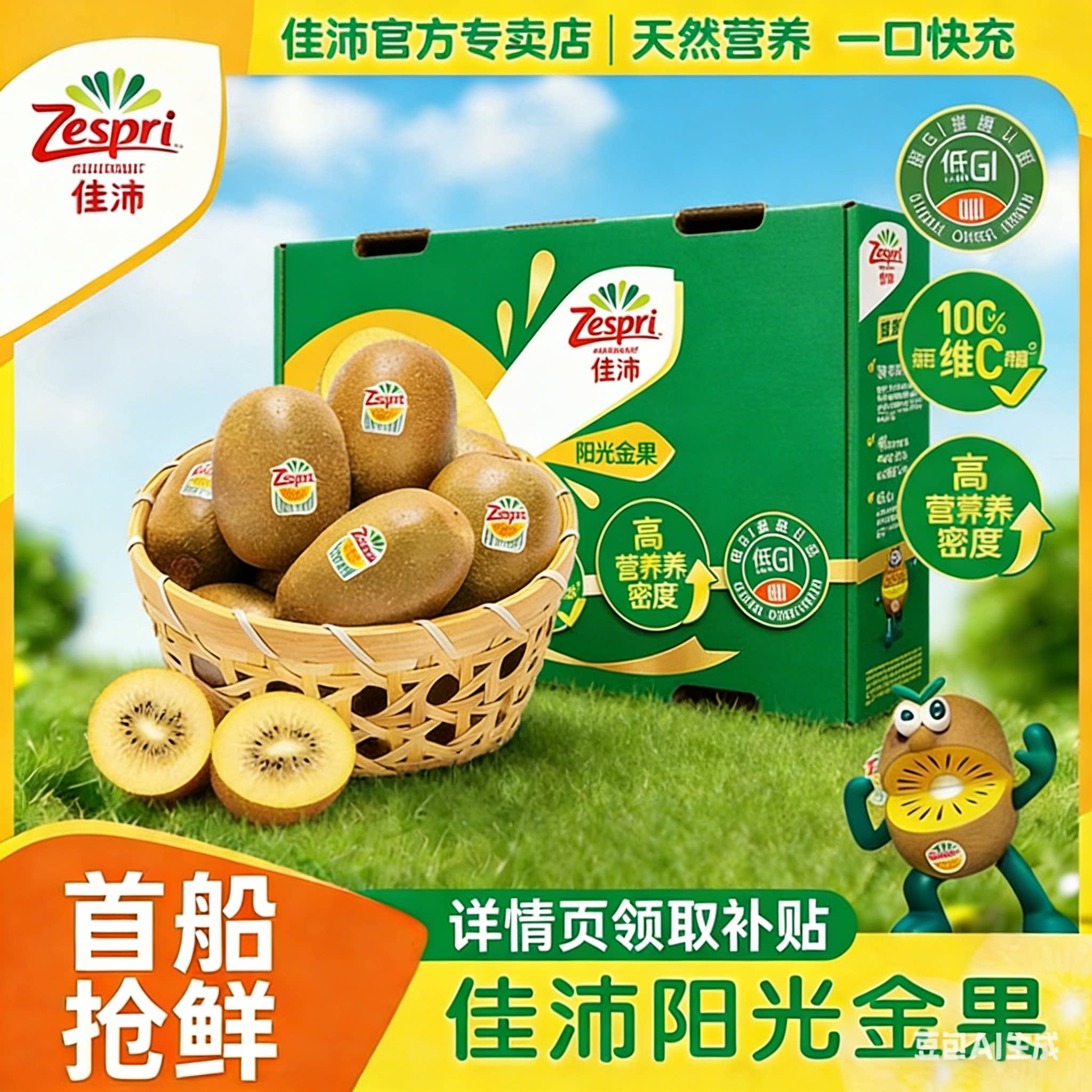 新西兰进口佳沛金奇异果