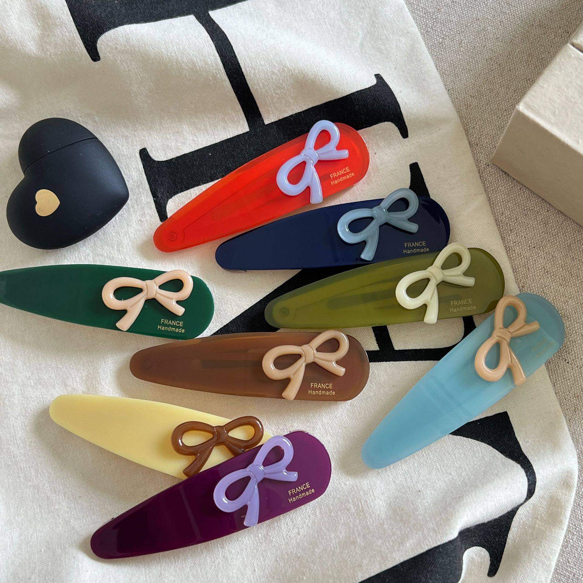 韩国醋酸少女心撞色蝴蝶结实用BB夹刘海侧边夹三角水滴发夹发卡新,饰品/流行首饰/时尚饰品新,发饰,淘宝优惠券,粉丝福利购,淘宝优惠卷