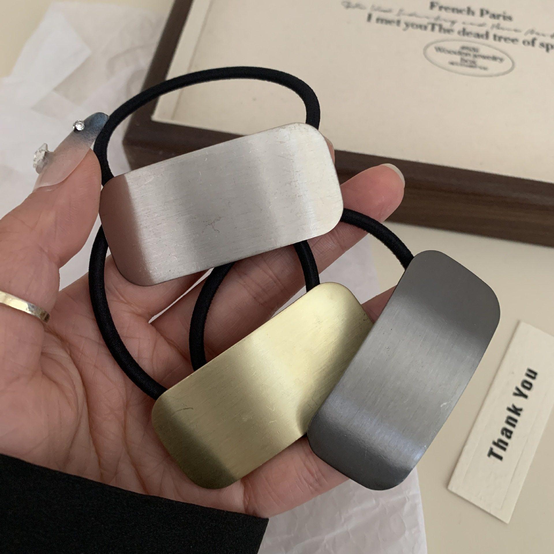 高级感方形金属发绳韩国简约气质头绳女网红扎头发橡皮筋马尾发圈,饰品/流行首饰/时尚饰品新,发饰,淘宝优惠券,粉丝福利购,淘宝优惠卷