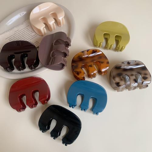 新款冬季pc鲨鱼夹M型高级感女后脑勺发夹 法式轻奢时尚夹子发饰女