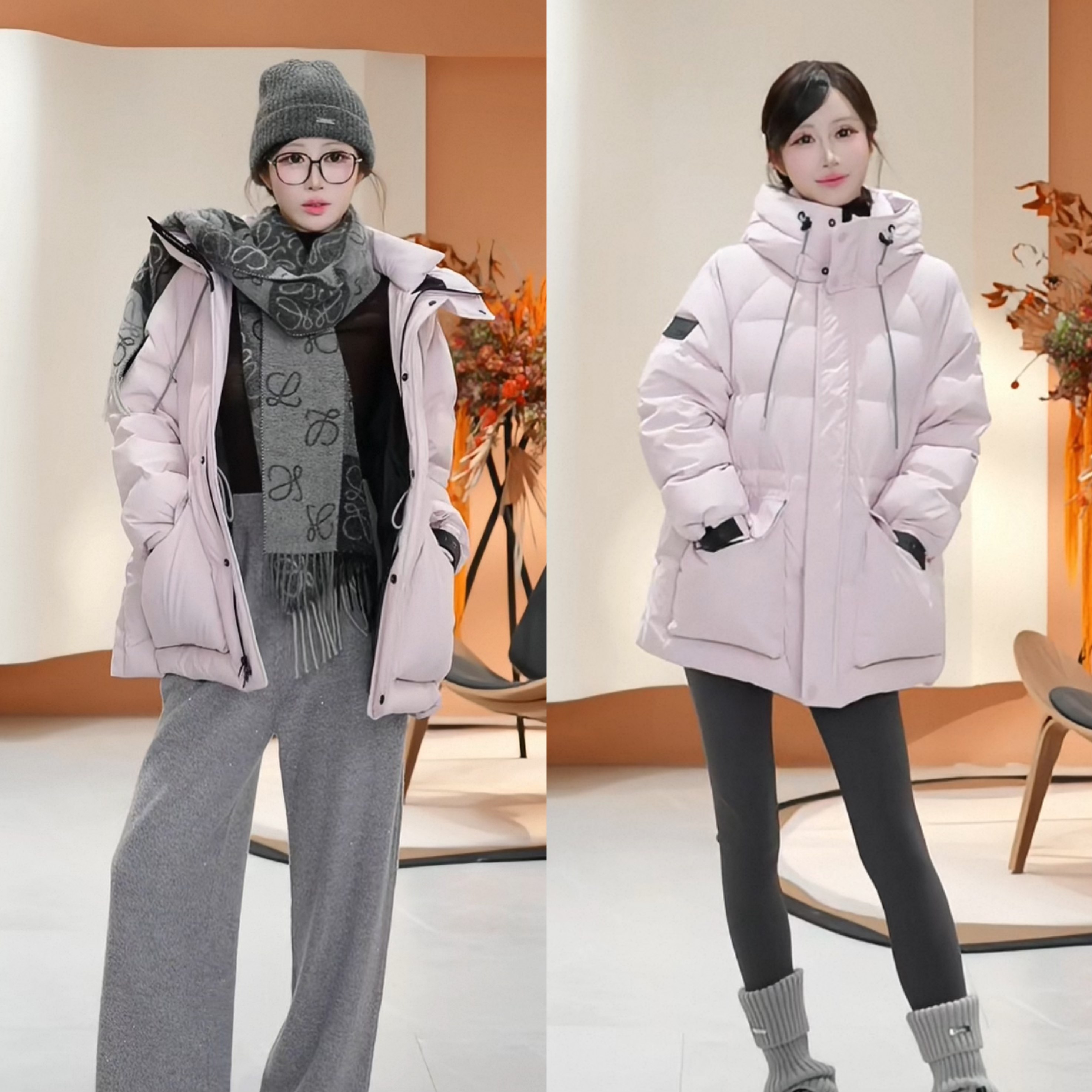 【七七酱直播间】CHICHY粉色中长款收腰羽绒服女冬外套CW3C005254,女装/女士精品,羽绒服,淘宝优惠券,粉丝福利购,淘宝优惠卷