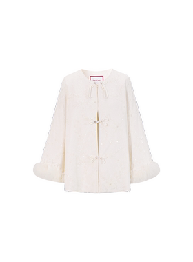 【七七酱直播间】CHICHY国风刺绣棉服外套女高级感上衣CC3F002254