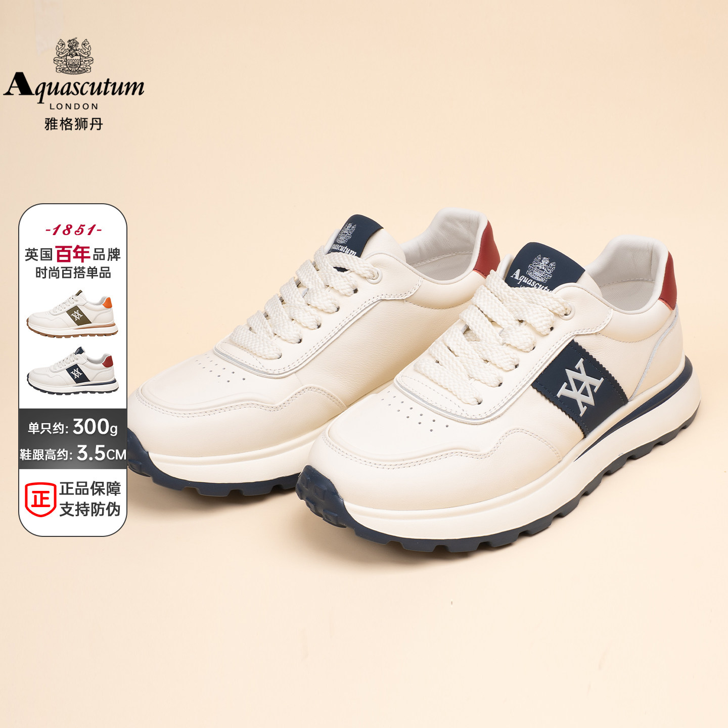 雅格狮丹时尚百搭日常通勤休闲鞋图片