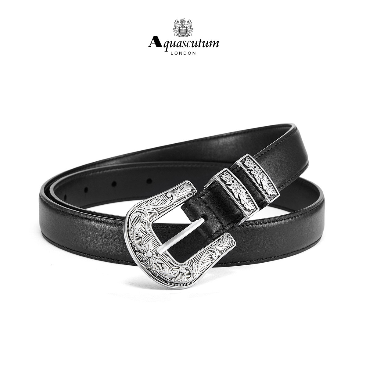 Aquascutum雅格狮丹 1851百年品牌 牛皮合金扣头女士休闲皮带礼盒,服饰配件/皮带/帽子/围巾,腰带/皮带/腰链,淘宝优惠券,粉丝福利购,淘宝优惠卷