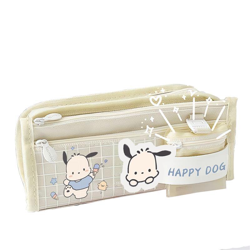 Large Capacity Pencil Case Kawaii Canvas Pencilcase School