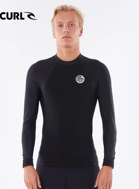 澳洲RIPCURL闪雷湿衣男0.5mm长袖水母衣上衣速干分体冲浪服潜水服