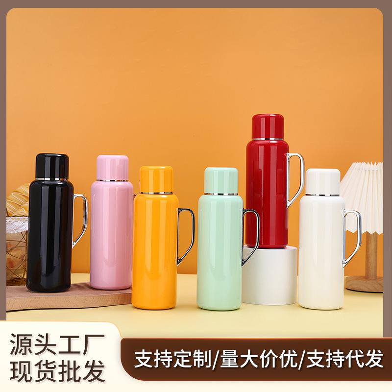 保温壶304不锈钢商用智能显温机械高颜值316焖茶杯经典户外车载焖