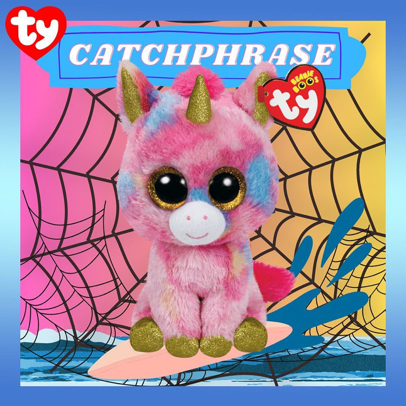 Ty毛绒玩具彩色独角兽玩偶公仔