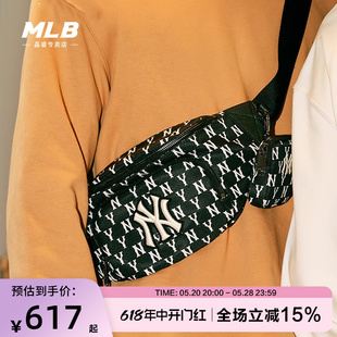 HSM01 MLB男女情侣胸包复古老花腰包时尚 休闲单肩包24春季