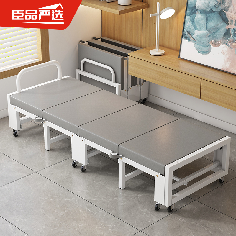 高级折叠床午休单人床办公室午睡神器家用硬板加固加粗简易陪护床