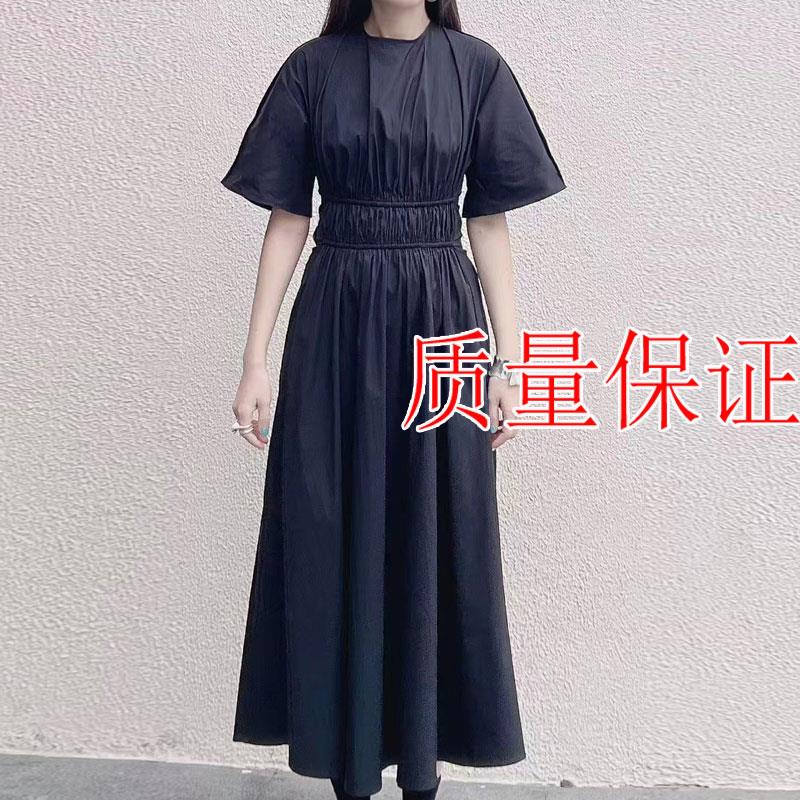 COS风女装 标准版型背部镂空中长款连衣裙2025春季新品