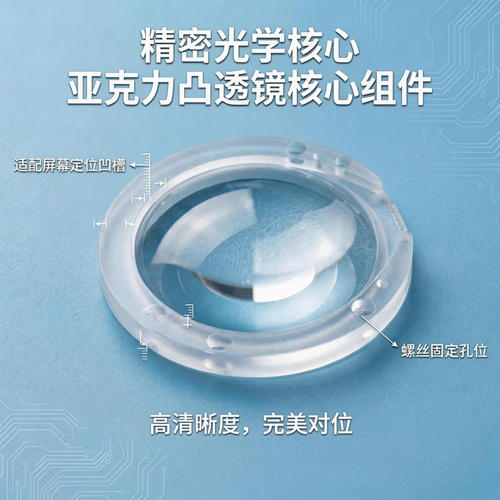 AI毛绒玩具机芯盒子液晶屏眼睛表情亚克力凸透镜固定模具扎带固定