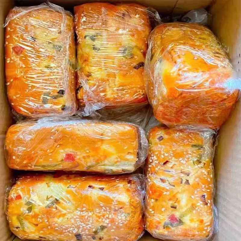 手工夹心香葱肉松卷蛋糕爆浆酱早餐办公独立包装甜品