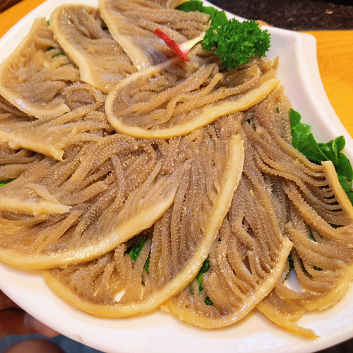 鲜毛肚黑千层肚火锅食材