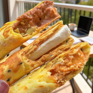 是谁的心头爱！榛果巧克力注心牛轧蛋卷手工制作休闲零食花生夹心