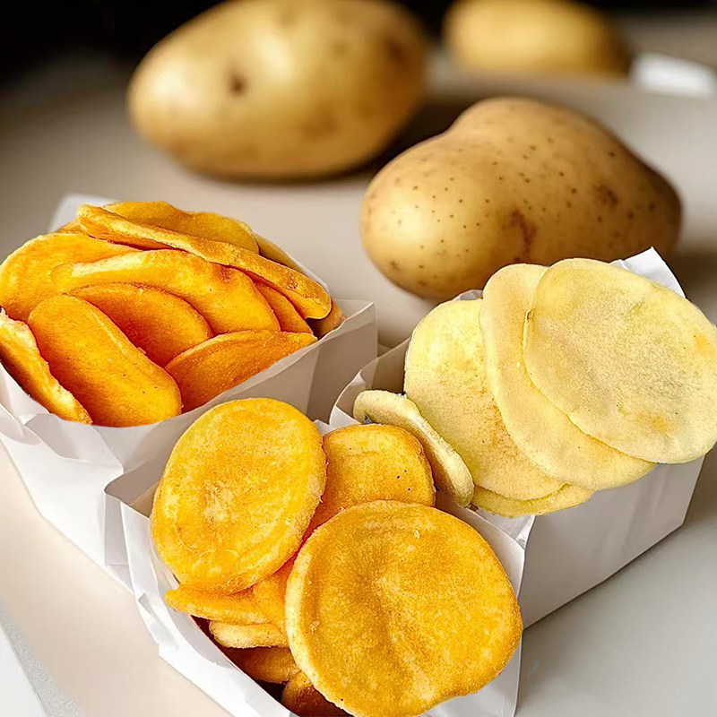 听姐劝！巨好吃！！厚切薯片黄油甜辣芝士蒜香办公零食原切土豆片,零食/坚果/特产,薯类制品,淘宝优惠券,粉丝福利购,淘宝优惠卷