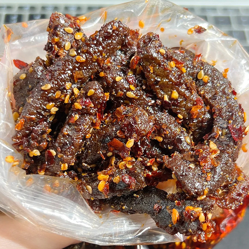 好吃破防了！藤椒牛肉条藤椒麻辣五香牛肉干冷吃即食熟有嚼劲120g