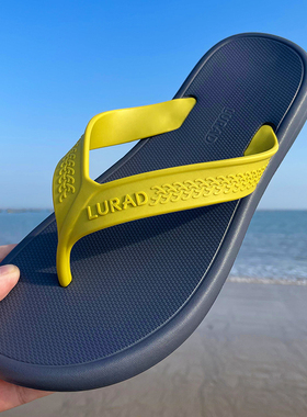 户外穿人字拖男士防滑夏季潮流凉拖夹脚拖鞋灰色橡胶耐磨沙滩鞋