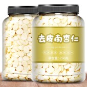甜南杏仁中药材500g坚果片新鲜去皮无添加原味正品 干官方旗舰店北