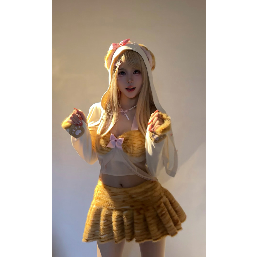 性感可爱小猫COS性感辣妹套装