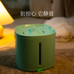 猫咪自动循环流动宠物饮水器智能感应不插电狗狗喝水喂水盆