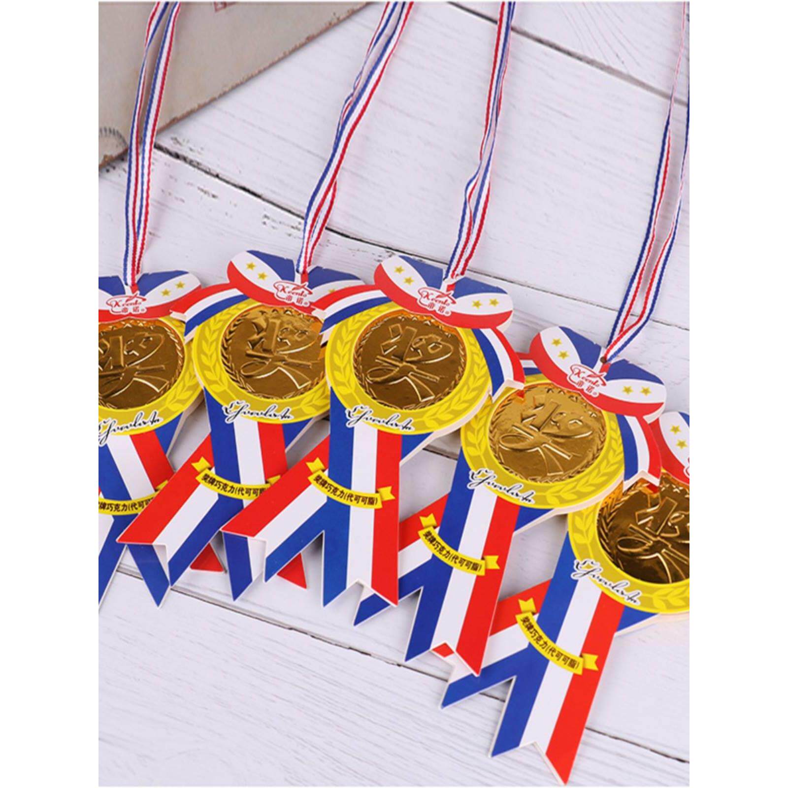 巧克力奖牌帝诺金牌学校活动幼儿园奖励儿童金银铜牌（代可可脂）