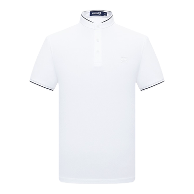 纳维凯尔休闲短袖立领polo衫