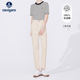 休闲直筒九分裤 女春季 Navigare意大利小帆船卡其色牛仔裤 子 纯棉