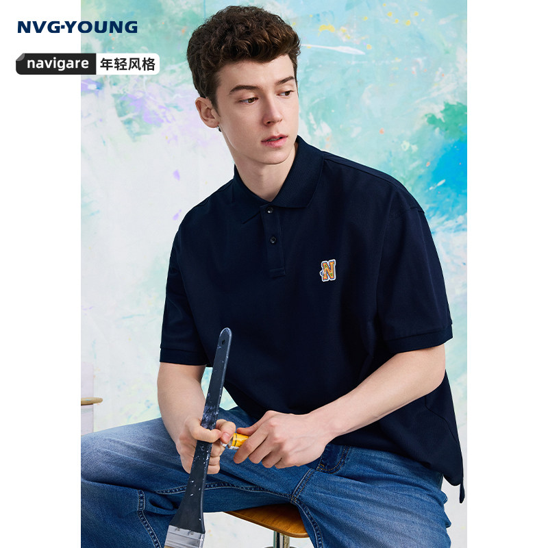 [液氨易打理]Navigare意大利小帆船夏季短袖polo衫男休闲翻领T恤,男装,Polo衫,淘宝优惠券,粉丝福利购,淘宝优惠卷