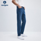 小脚裤 男夏季 Navigare意大利小帆船蓝色休闲牛仔裤 子 冰丝