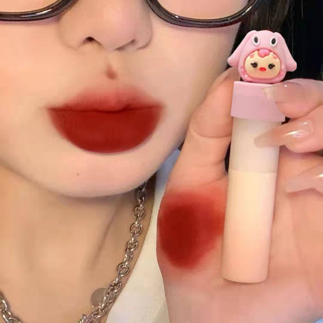 萌物唇釉不掉色不沾杯哑光雾面丝绒口红唇泥学生党唇釉素颜显白