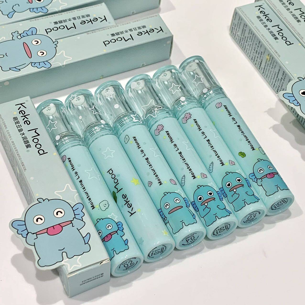 萌宠丑鱼水润水光镜面纯