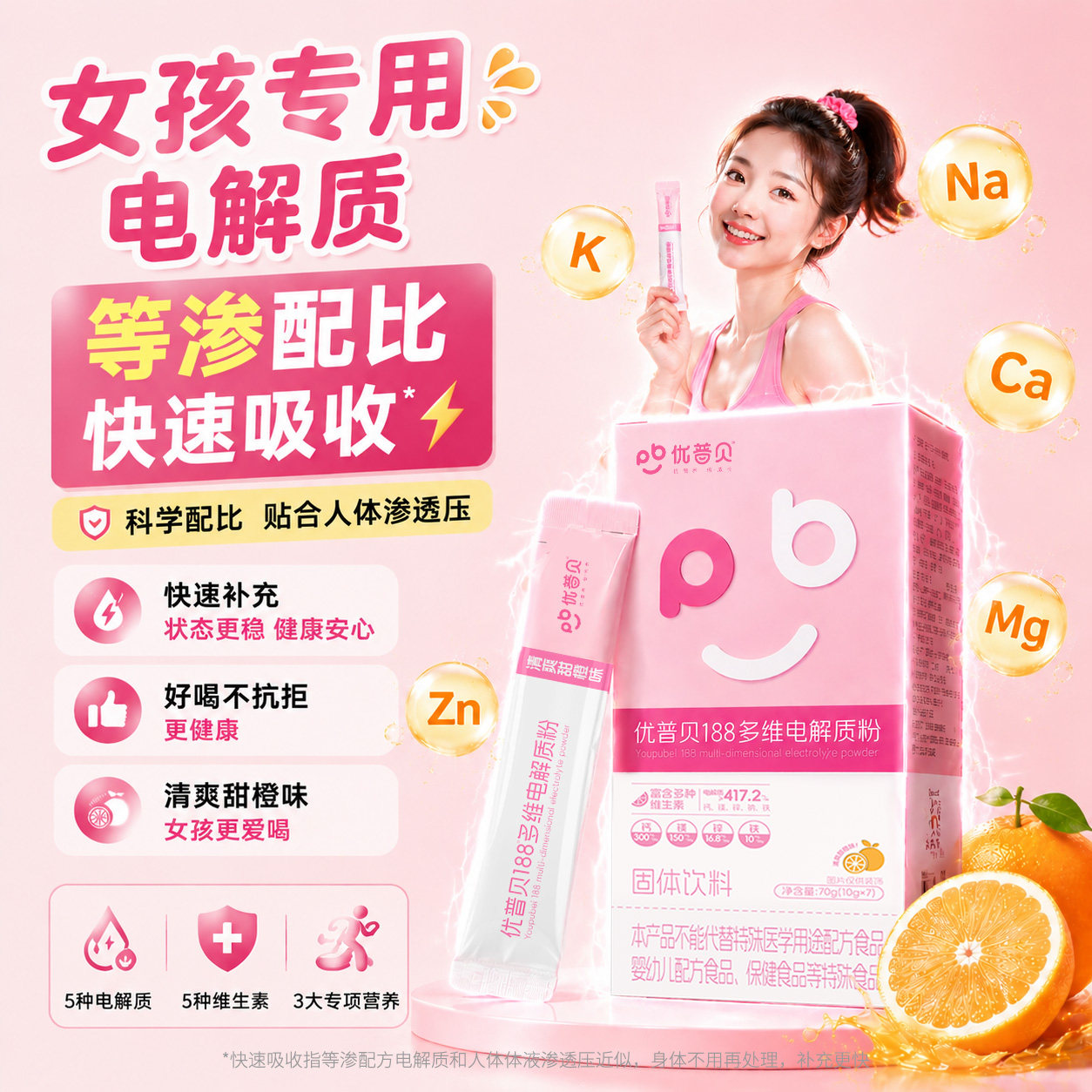高效补水NO.I【女孩专用】电解质