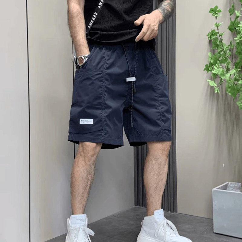阔腿工装短裤男夏季外穿潮牌宽松美式高街速干轻薄运动青年五分裤