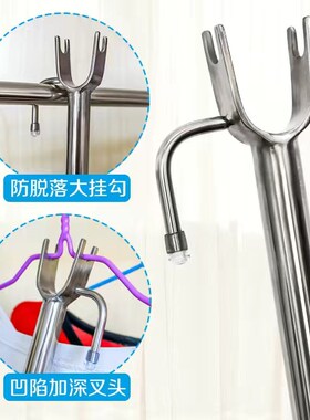 1.6米304不锈钢衣r叉竿阳台晾衣杆撑衣架 不可伸缩重量536克
