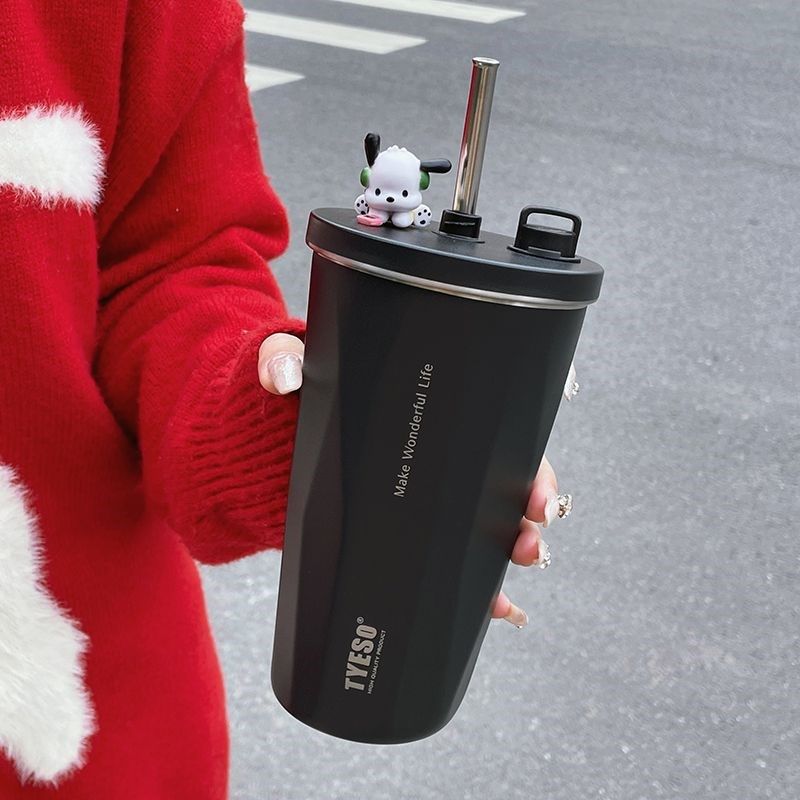 新咖啡杯保温杯大容量高颜值男女水杯便携简约随行杯子学生带吸管,3C数码配件,音乐枕,淘宝优惠券,粉丝福利购,淘宝优惠卷