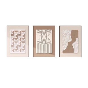 黑白抽象艺术客h厅装饰画沙发背景墙挂画高级简约现代餐厅新款壁