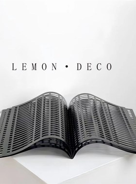 简约轻奢艺术创意样板间网格金属假书摆件办公室书房桌面家居装饰