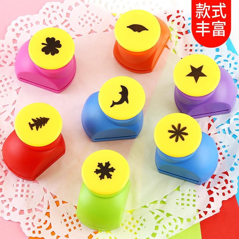 压花器 儿童DIY手工中号v压花机 省力压图打孔机打花器儿童益智