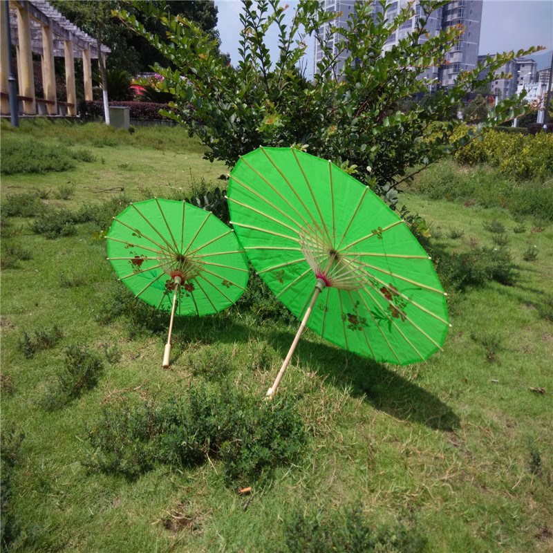 色舞蹈伞小号大号绸布伞道具装饰伞工艺伞P油纸伞绢纱伞丝绸伞