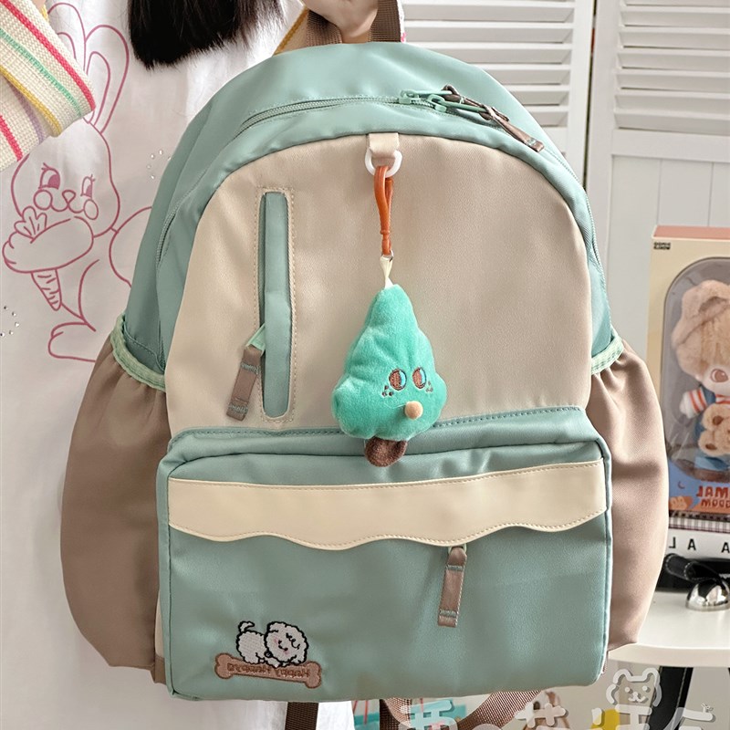 2024夏季少女可爱书包日系复古大学生休闲旅游小背包迷你双肩包女